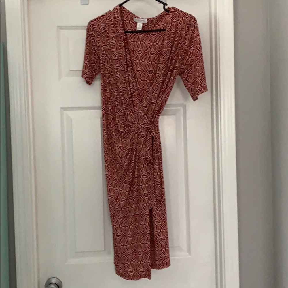 Mid Length, Wrap around Maternity Dress